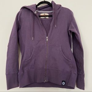 American Giant Eggplant Purple Zip Up Hoodie